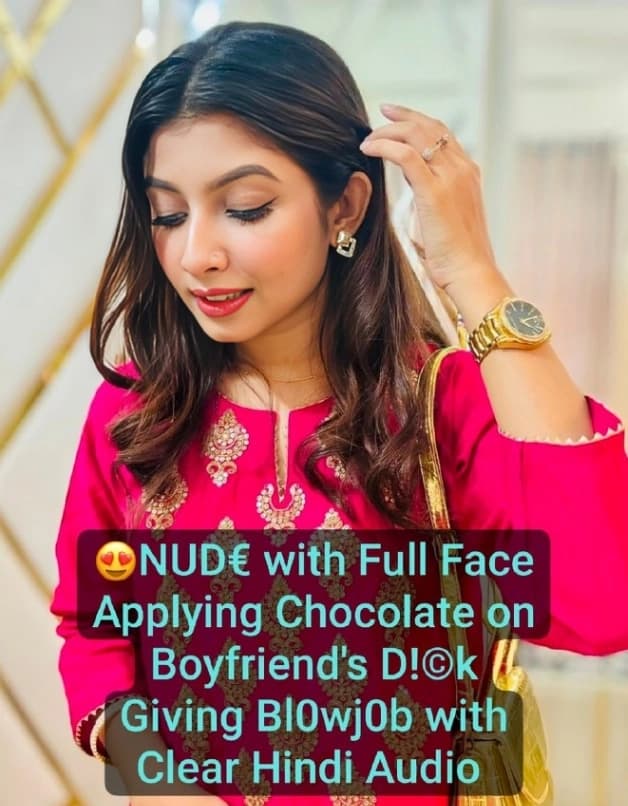 Featured image for Desi GF Gives Blowjob with Chocolate on Boyfriend's Dick in Hindi Audio