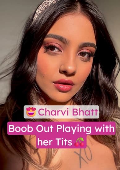 Featured image for Charvi Bhatt Insta Model Nude Tits Out Teasing Her Boobs